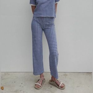 Zara Retro Jacquard Pants